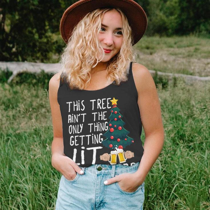 This Tree Aint The Only Thing Getting Lit This Year Unisex Tank Top