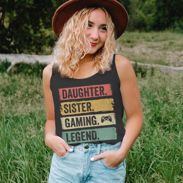 Tochter Schwester Gaming Legende Vintage Video Gamer Girl Tank Top