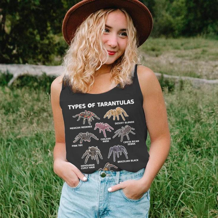 Types Of Tarantulas Pink Toe Chilean Mexican Hairy Spider Unisex Tank Top