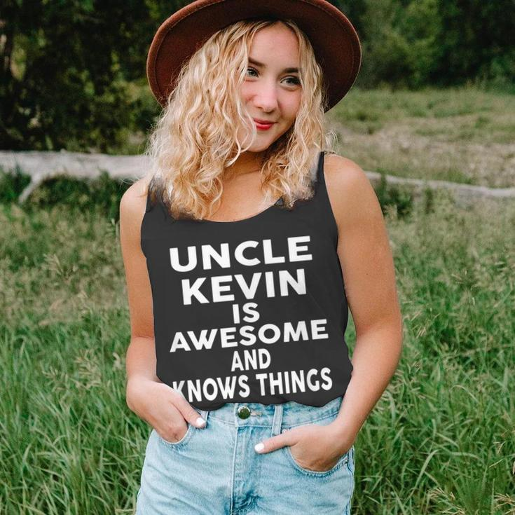 Uncle Kevin Is Awesome And Knows Things Kevin Unisex Tank Top
