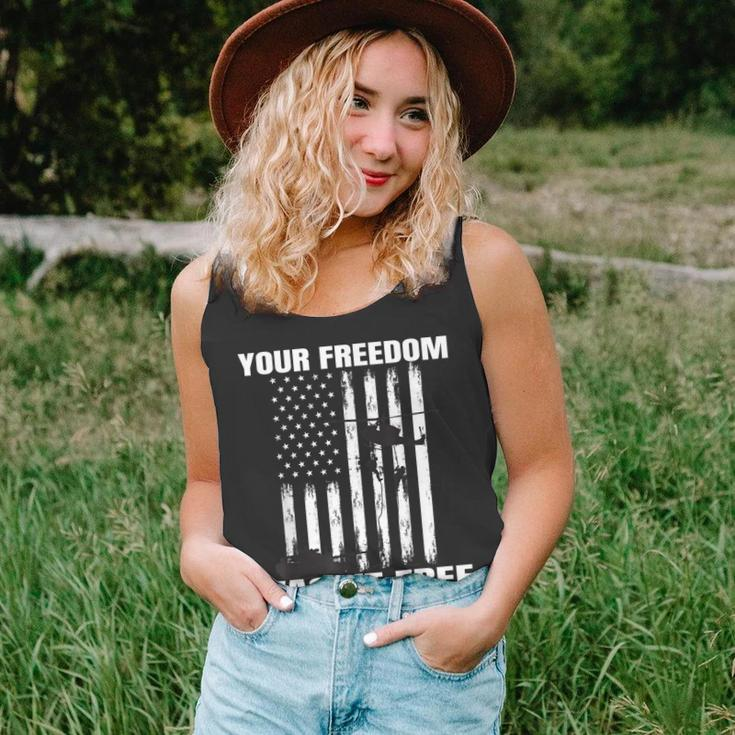 Veterans Day Gifts Your Freedom Wasnt Free Military Us Flag Unisex Tank Top