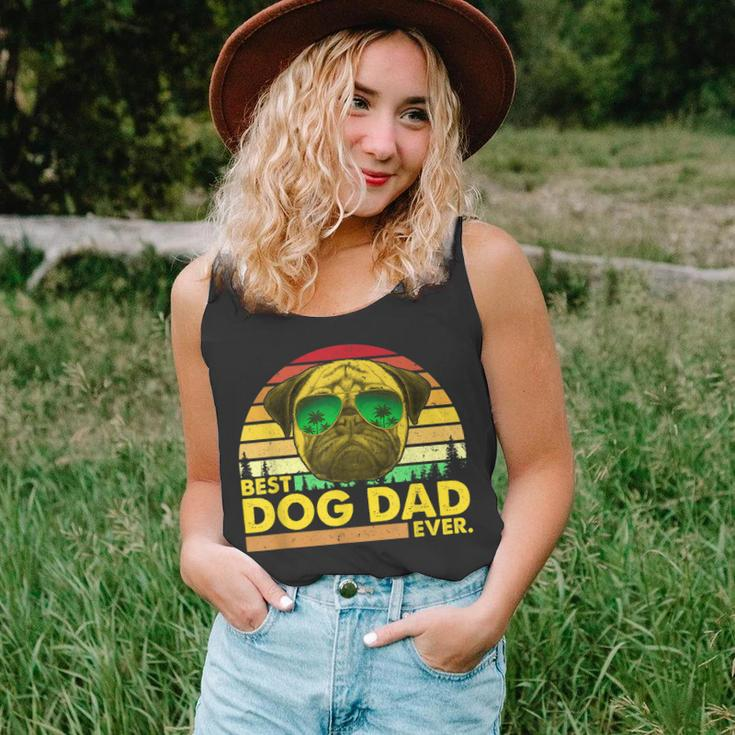 Vintage Best Pug Dad Ever Dog Daddy Father Unisex Tank Top
