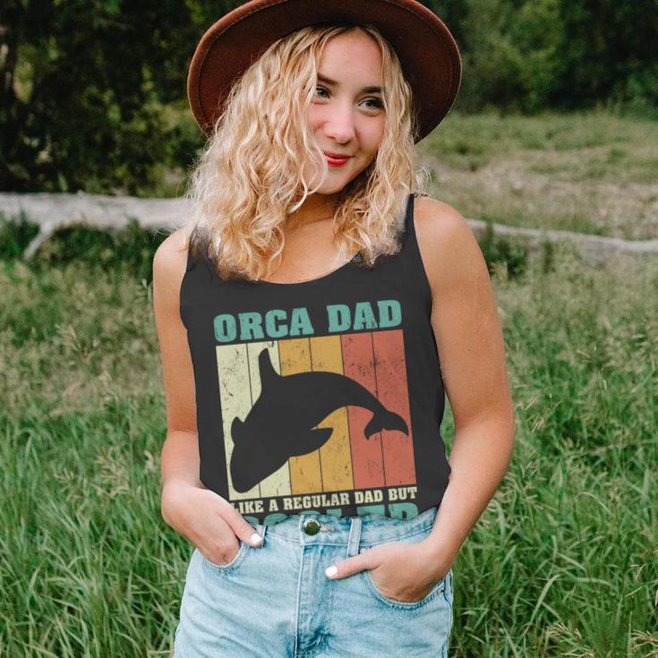 Vintage Retro Orca Dad Like A Regular Dad Father’S Day Long SleeveTank Top