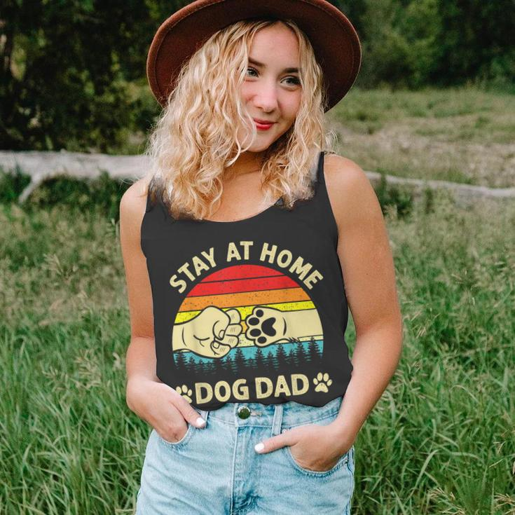 Vintage Stay At Home Dog Dad Retro Dog Lovers Fathers Day Unisex Tank Top