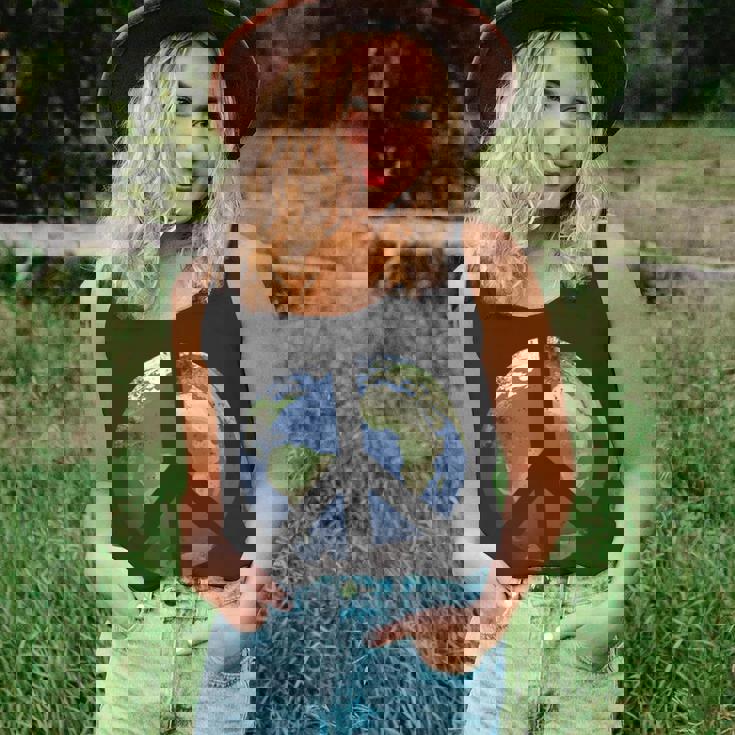 World Peace Earth Day Awareness Celebration Peace On Earth Unisex Tank Top