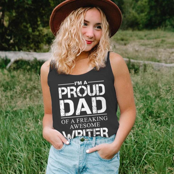 Writers Dad Proud Daddy Of Writer Fathers Day Gift Unisex Tank Top