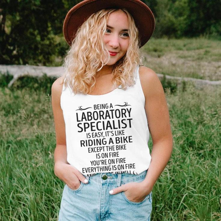 Being A Laboratory Specialist Like Riding A Bike Unisex Tank Top