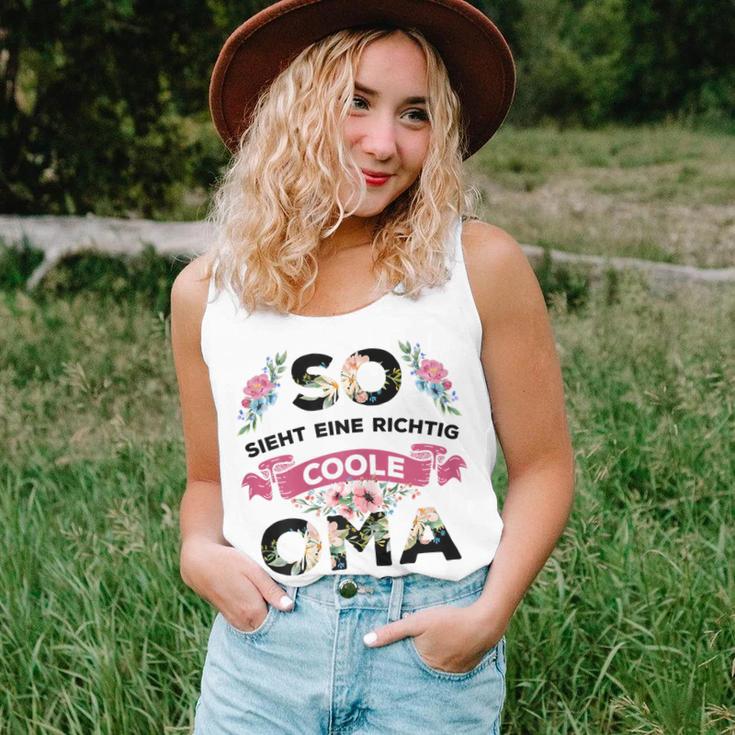 Coole Oma Unisex TankTop, So Sieht Eine Richtige Oma Aus Design für Großmütter