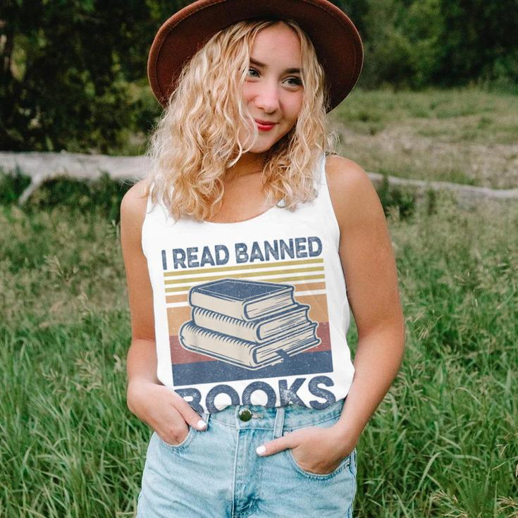 I Read Banned Books Week Librarian Freedom Reader Nerd Men Unisex Tank Top