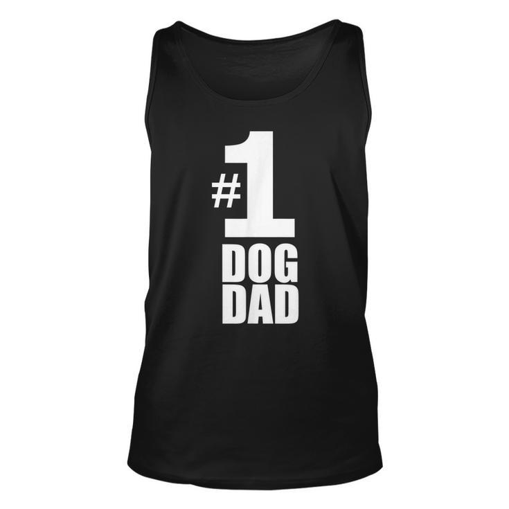 1 Dog Dad Funny Dog Lover Gift Best Dog Dad Gift For Mens Unisex Tank Top