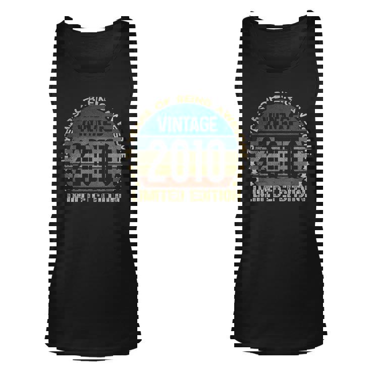 13Th Birthday 13 Year Old Limited Edition Vintage 2010 Tank Top