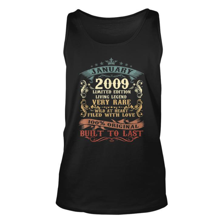 14 Years Old Gifts Decoration January 2009 14Th Birthday  Unisex Tank Top