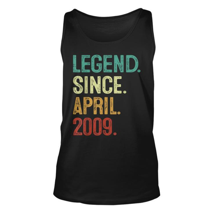 14 Years Old Legend Since April 2009 14Th Birthday  Unisex Tank Top