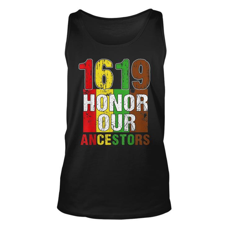1619 Our Ancestors Project Black History Month Kwanzaa  Unisex Tank Top