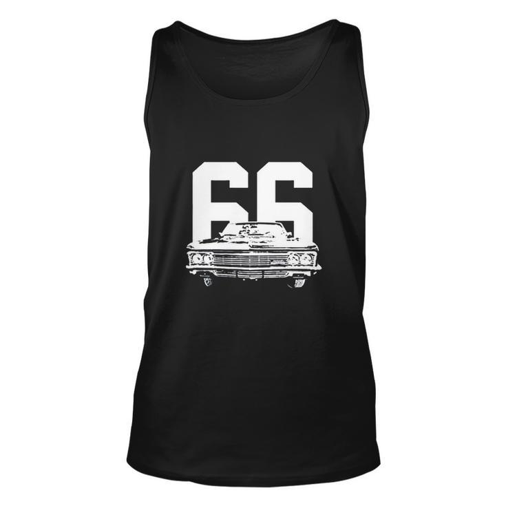 1966 Impala Grill View With Year V2 Men Women Tank Top Graphic Print Unisex