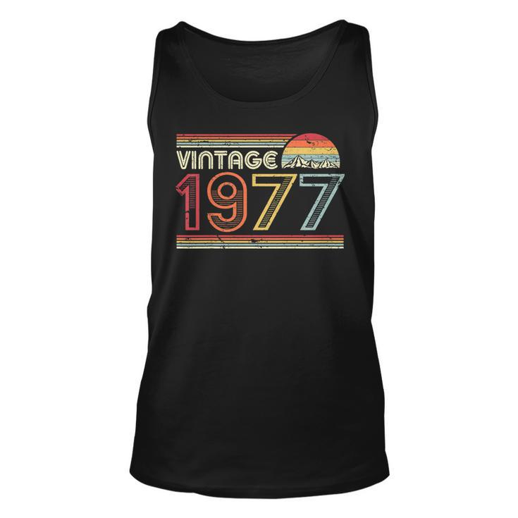 1977 Vintage T Shirt Birthday Gift Tee Retro Style Shirt Unisex Tank Top