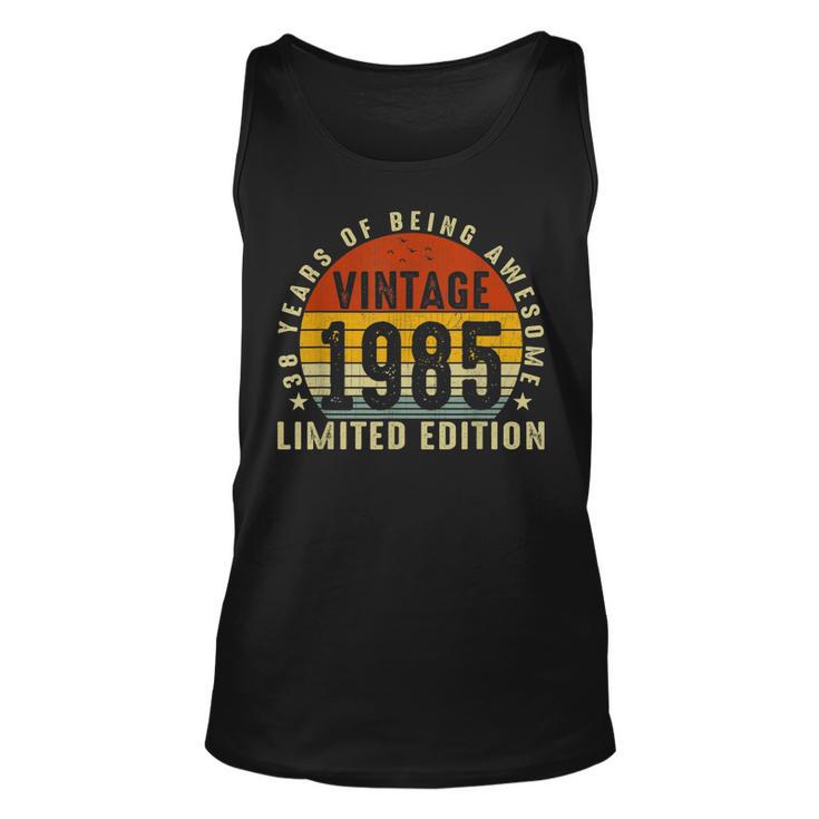 1985 Limitierte Auflage Unisex TankTop, 38 Jahre Großartigkeit, 38. Geburtstag