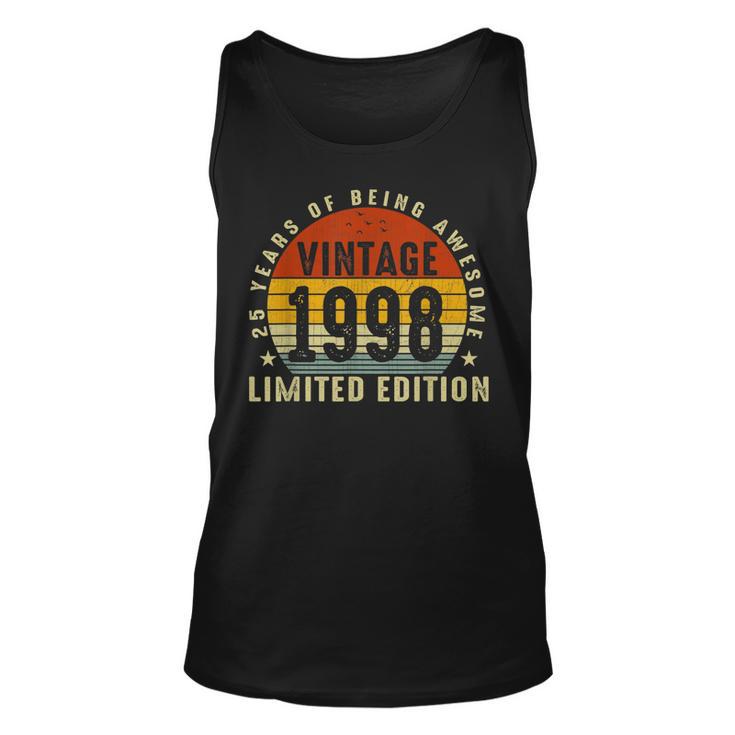 1998 Limitierte Auflage 25 Jahre Perfektion Unisex TankTop, 25. Geburtstag Tee