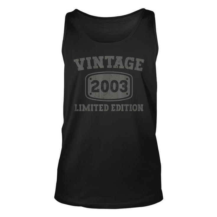 20 Year Old Vintage 2003 Cool 20Th Birthday Gifts Her & Him  Unisex Tank Top