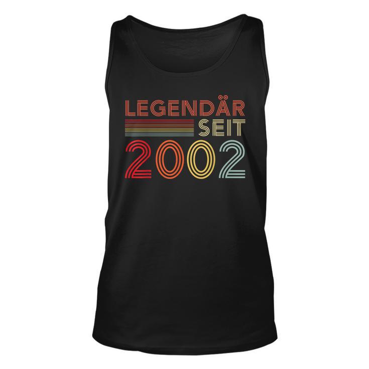 2002 Geburtstag Mann 20 Jahre Deko Lustig 20Er 20 Geburtstag Tank Top