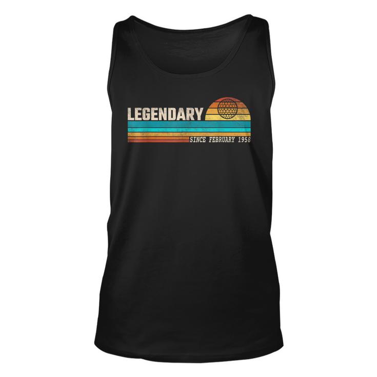 Golfspieler Legende Seit Februar 1958 Geburtstag  Unisex Tank Top