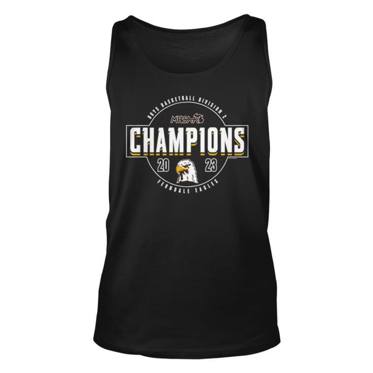 2023 Mhsaa Boys Basketball Division 2 Champions Ferndale Eagles Tank Top
