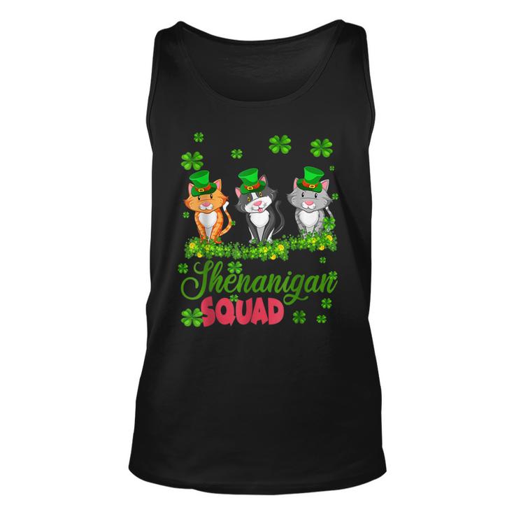 Shenanigan Squad St Patricks Day Leprechaun Cat Lover Gifts  Unisex Tank Top