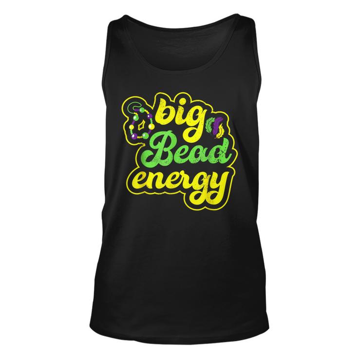 Big Bead Energy Carnival Funny Vintage Mardi Gras  Unisex Tank Top