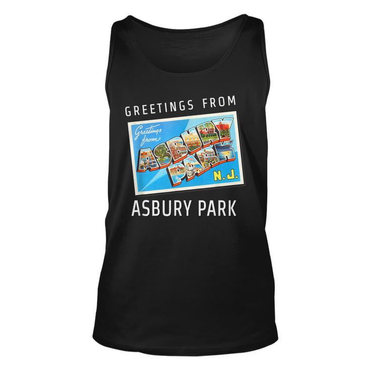 Asbury Park New Jersey Nj Travel Souvenir Gift Postcard  Unisex Tank Top