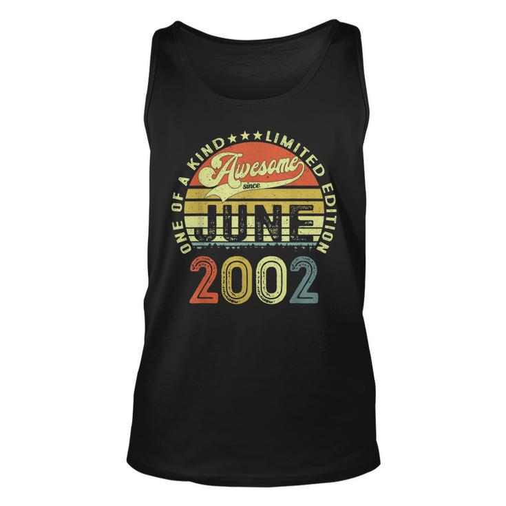 21 Years Old Birthday Awesome Since June 2002 21St Birthday Tank Top