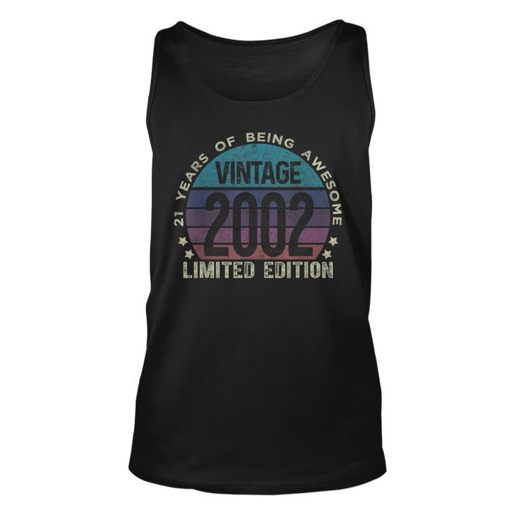 21St Birthday 21 Year Old Vintage 2002 Limited Edition Tank Top