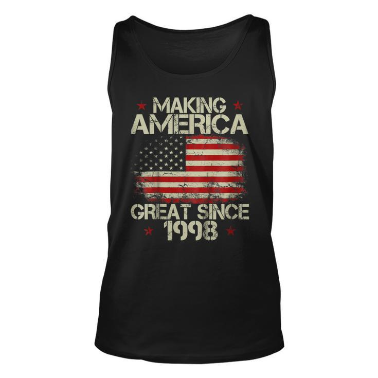 21St Birthday Gift Making America Great Since 1998  Unisex Tank Top
