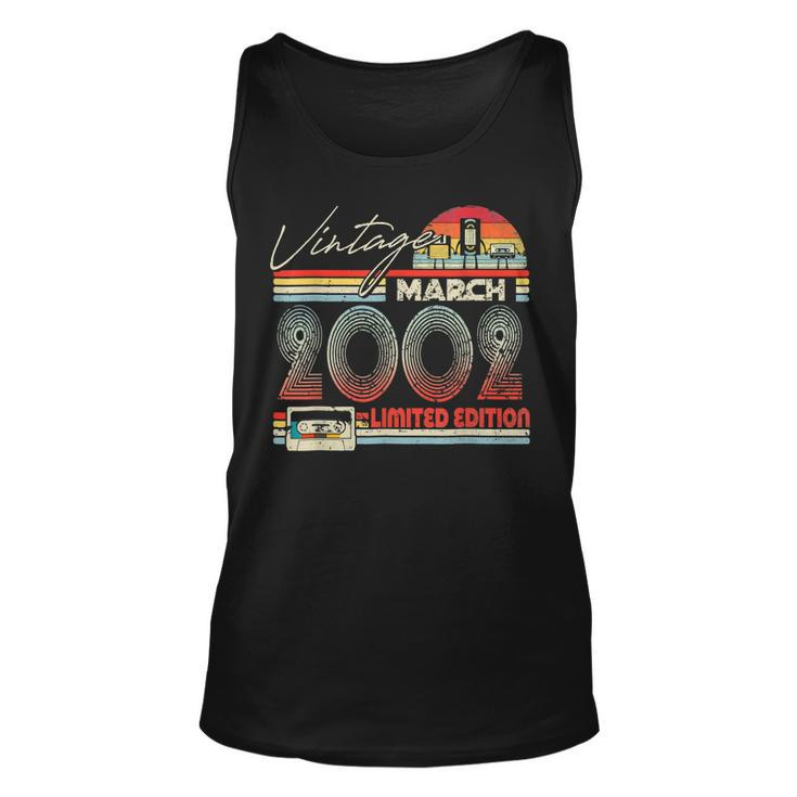 21St Birthday March 2002 Vintage Cassette Limited Edition  Unisex Tank Top