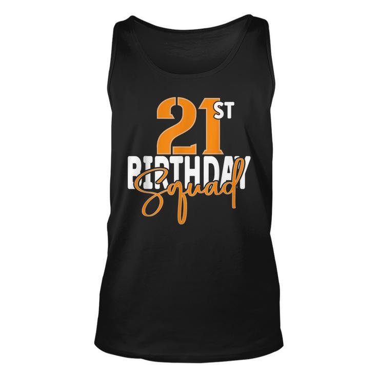 21St Birthday Squad Family Matching Group Unisex Tank Top
