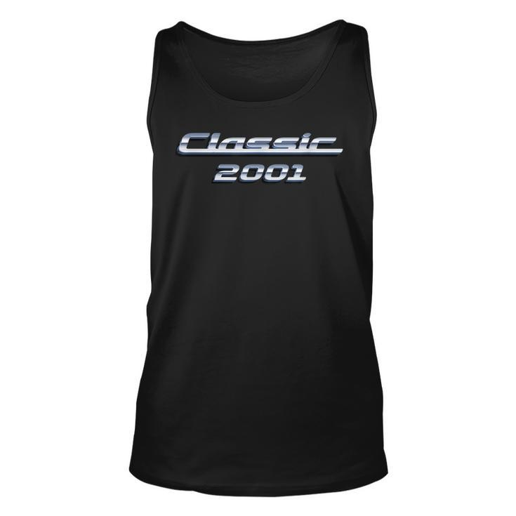 22 Year Old Vintage Classic Car 2001 22Nd Birthday  Unisex Tank Top