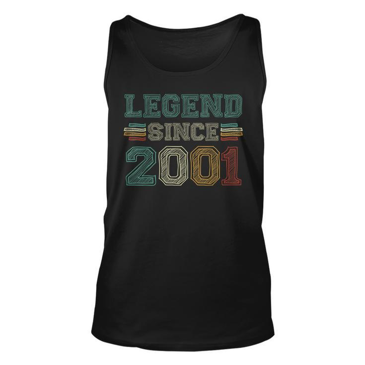 22 Years Old Legend Since 2001 22Nd Birthday  Unisex Tank Top