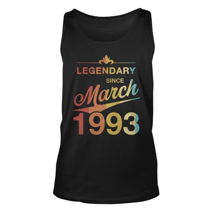 30 Geburtstag 30 Jahre Alt Legendär Seit März 1993 V7 Tank Top