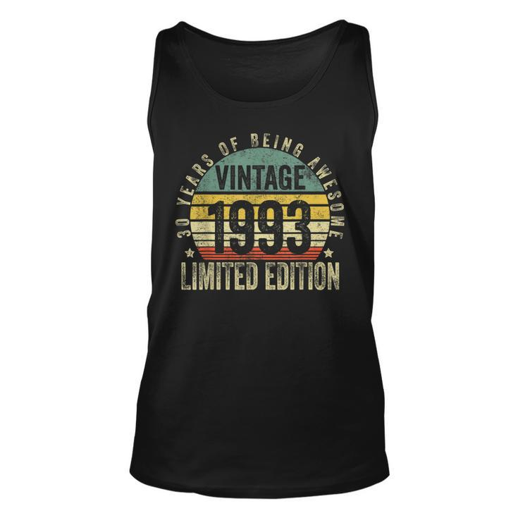 30 Year Old Vintage 1993 Limited Edition 30Th Birthday Tank Top