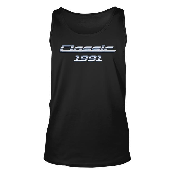 32 Year Old Vintage Classic Car 1991 32Nd Birthday  V2 Unisex Tank Top