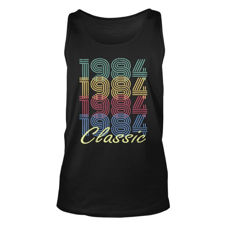 35Th Birthday Gift Vintage 1984 Born In 1984  Classic Unisex Tank Top