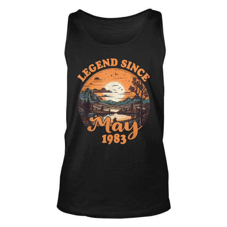 40Th Birthday Legend Since May 1983 40 Years Old  Unisex Tank Top