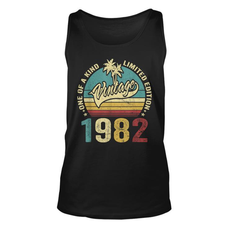 41 Birthday Gifts Vintage 1982 One Of A Kind Limited Edition  Unisex Tank Top