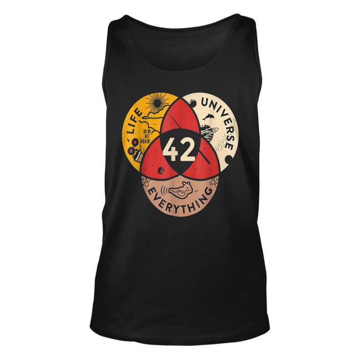 42 Answer To Life Universe And Everything Science Vintage  Unisex Tank Top