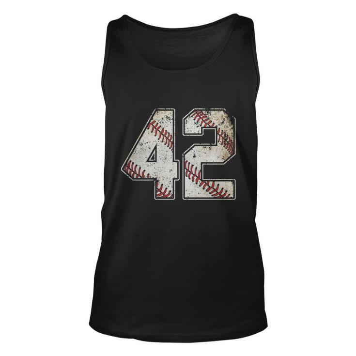 42 Baseball Jersey Number 42 Retro Vintage T-Shirt Men Women Tank Top Graphic Print Unisex