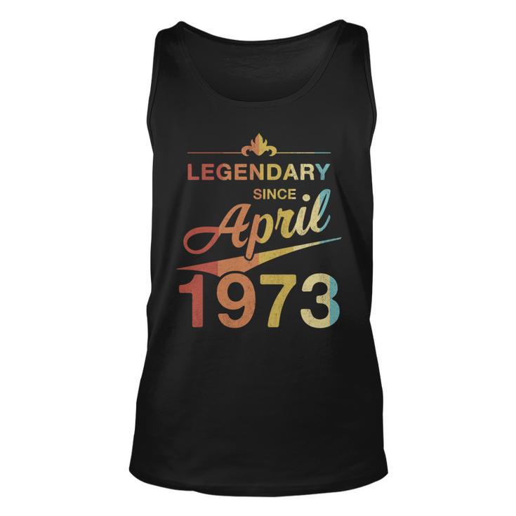 50 Geburtstag 50 Jahre Alt Legendär Seit April 1973 V5 Tank Top