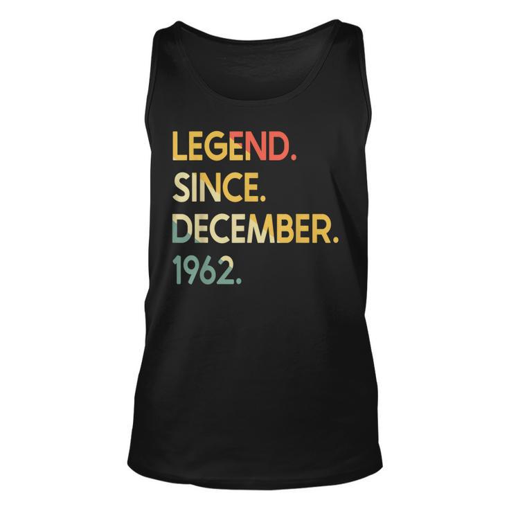 60 Jahre Alte Legende Seit Dezember 1962 60 Geburtstag Tank Top