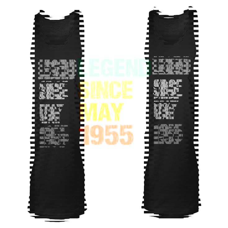 68 Year Old 68Th Birthday Gifts Legend Since May 1955  Unisex Tank Top