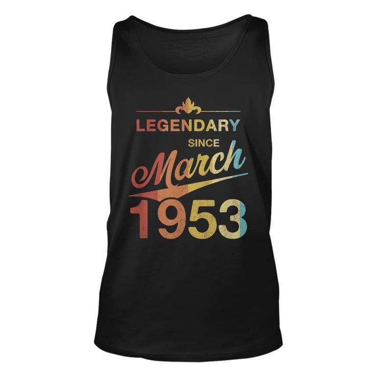 70 Geburtstag 70 Jahre Alt Legendär Seit März 1953 V4 Tank Top