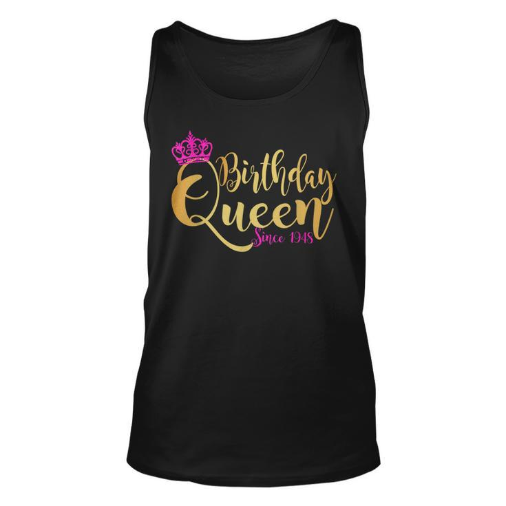 75 Year Old 75Th Birthday Queen Since 1948 Crown Pink Tank Top