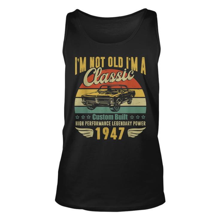 75Th Birthday Decorations Vintage For 75 Year Old Man Tank Top